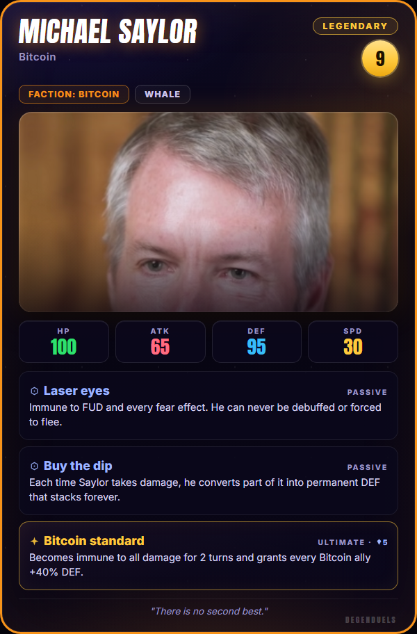 Michael Saylor legendary card